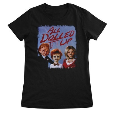 Offiziell Lizenzierte Chucky - All Dolled Up Damen T-Shirt