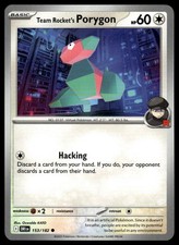 SV10: Destined Rivals #153/182 Team Rocket's Porygon Pokemon tcg