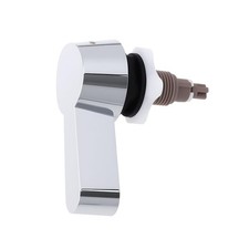 Toilet Cistern Dual Flush Lever Handle Chrome 7.8 x 6.8cm M14 1.6-2.2cm Hole