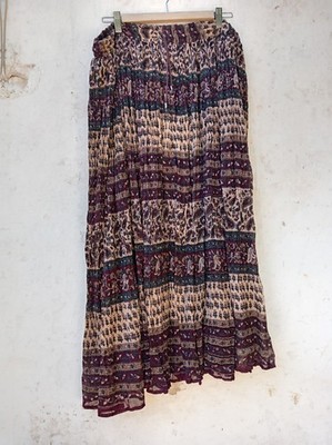   Rock boho hippie hipster Midi gr. One Size Indisch Vintage Bali Ibiza Vintage