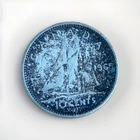 1965 Canada 10 Cents Dime, .800 Silver Coin, Interesting Coin