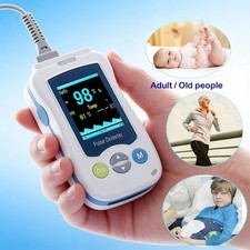 Handheld Pulse Oximeter Fingertip Blood Oxygen SpO2 Heart Rate Overnight Monitor