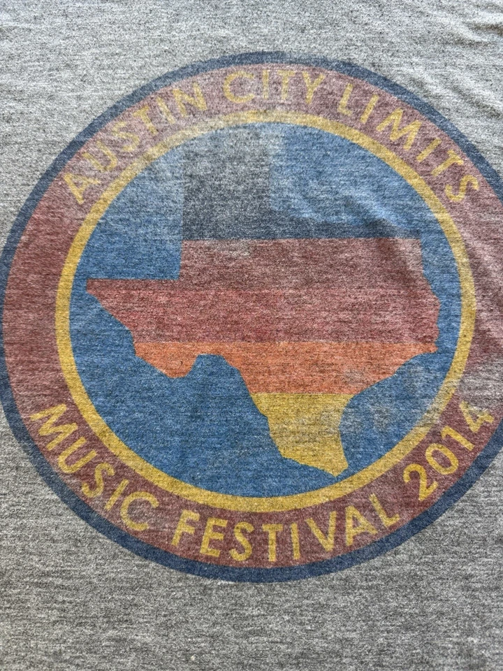 Camiseta Aviator Nation 2014 Austin City Limits para hombre talla XL logotipos delanteros y traseros Foto 3 de 4