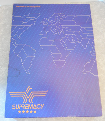 SUPREMACY: THE GAME OF THE SUPERPOWERS, SUPREMACY GAMES, 1984, OPEN BOX!