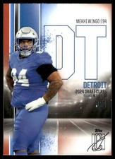 2024 Topps Signature Class Blue and Orange #107 Mekhi Wingo - FB
