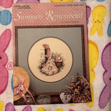 VTG Leisure Arts Summers Remembered Cross Stitch Patterns Grannycore