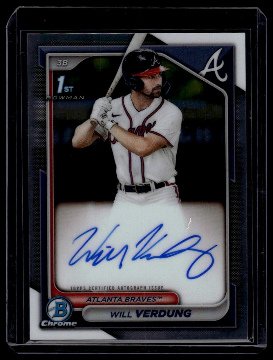 2024 Bowman Chrome #CPA-WV Will Verdung Prospect Autographs