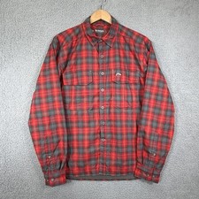 Simms Coldweather Shirt Men’s M Flannel Waffle Fleece Lined Long Sleeve Fishing