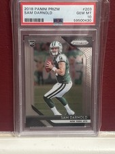 2018 Panini Prizm #203 Sam Darnold RC Rookie Card PSA 10!  Super Bowl champ!. rookie card picture