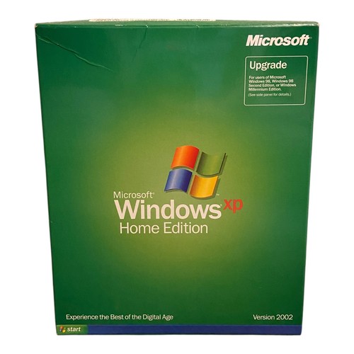 Microsoft Windows XP Home Edition Upgrade Version 2002 In Large Box ...