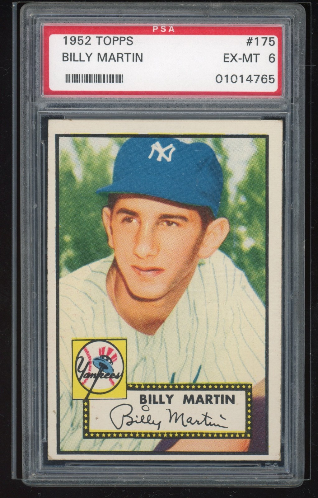 1952 Topps #175 Billy Martin - PSA 6 New York Yankees