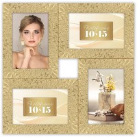Zep Orion Collage-Fotorahmen Gold – 4 Bilder Im Format 10X15 Cm