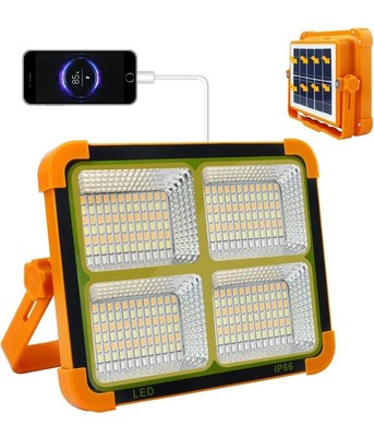 10000LM Portable Solar Work Light 100W 264 LED Floor Light Emergency Power Bank 