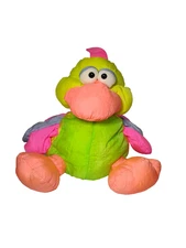 VTG Prestige Toy Corp Neon Bird Duck Plush Color Blocked 90's