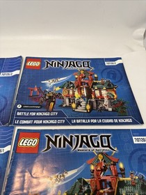 LEGO The Ninjago Masters of Spinjitzu 70725 & 70728 Instruction Manuals