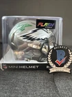 Miles Sanders Signed Eagles Flash Mini Helmet Beckett Witnessed