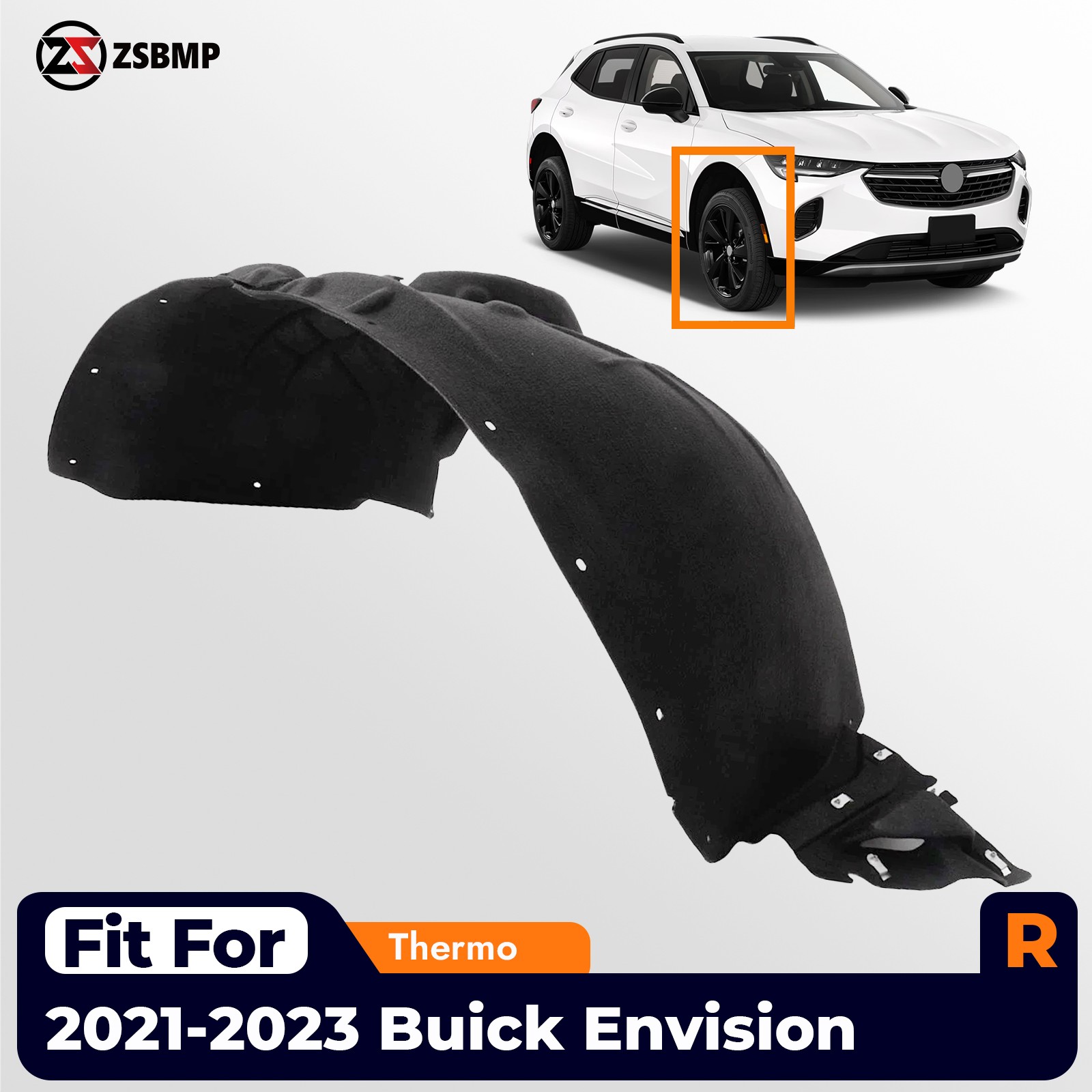 Front Fender Liner Inner Panel For 2021 2022 2023 Buick Envision Right 84941939
