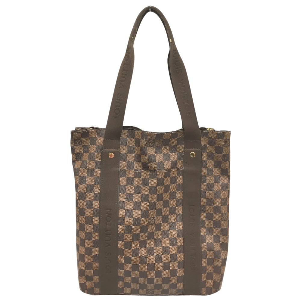 LOUIS VUITTON Damier Tote Bag Cabas Beaubourg Zipper Damage N52006 #176