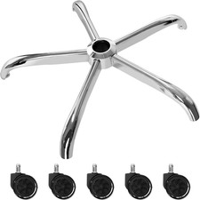 25 Inch Office Chair Metal Base Replacement Heavy Duty 2500 Lbs Computer Chair B