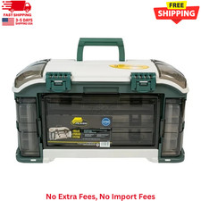 Plano Outdoor Sports Angled Fishing Tackle Box Storage System, 3700-Size, Green