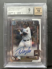 2015 Bowman Chrome Draft Josh Naylor RC Rookie AUTO BGS 9/10 MINT