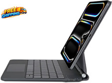 Magic Keyboard Case for Ipad Pro 11 Inch M4 2024 M5 2025 Easy Set Magnetic Stand