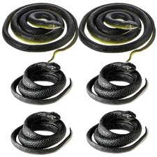Realistic Rubber Snakes Set for Garden Props