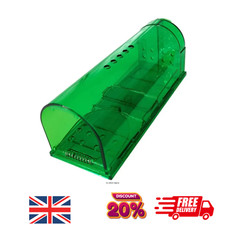 Mouse green Trap Humane Live Catcher Vermin Rodent Cage Pest No Kill Reusable uk