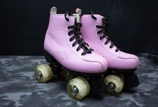 Fushia Rollerskate Girls Youth Size 4 Light Up Wheels