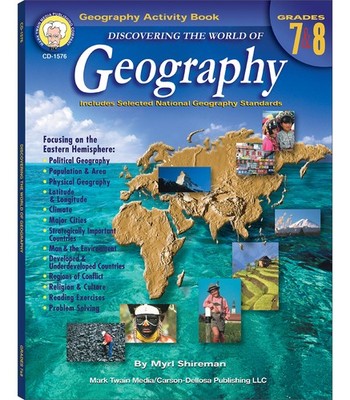 Mark Twain Discovering the World of Geography Workbook, Grades 7-8 Middle Sc...