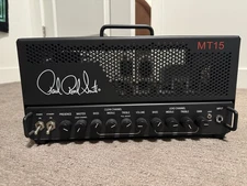 PRS MT 15 Mark Tremonti Signature 15-Watt Guitar Amplifier Head, Black Version 1