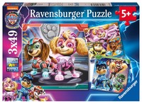 Ravensburger Kinderpuzzle 05708 - Paw Patrol: The Mighty Movie - 3X49 Teile Paw