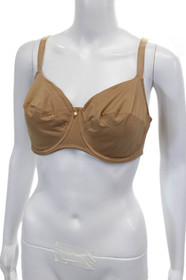Lise Charmel Womens Charm Accent Basic Underwired Bra Solid Beige Size 36E