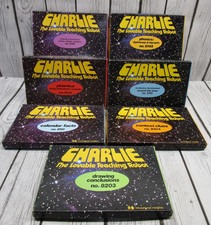 Lot of 7: Charlie The Lovable Teaching Robot Card Sets 1979 Education