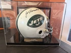 Joe Namath Autograph New York Jets Ridell Throwback Full Size Helmet w/1992 COA