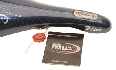 Selle Italia Flite Evolution 3 Saddle Carbon Fiber Ti Rails Blue