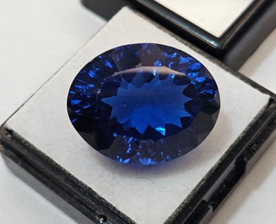 Blue Colour Topaz Oval Cut EGL CERTIFIED 25+ Ct Loose Gemstone Pendant Making