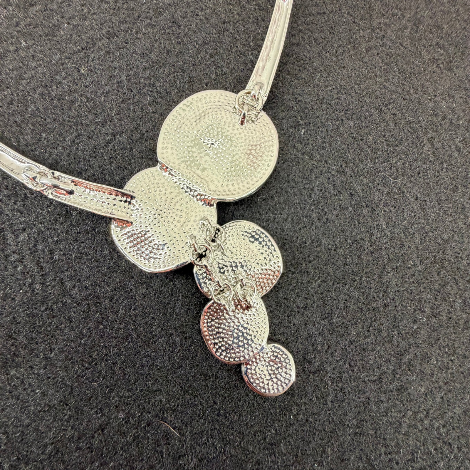 Modern Abstract Asymmetric Statement Necklace Sil… - image 5