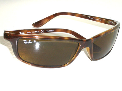 RAY BAN RB4034 PS17 SLEEK TORTOISE BROWN POLARIZED PREDATORs WRAP