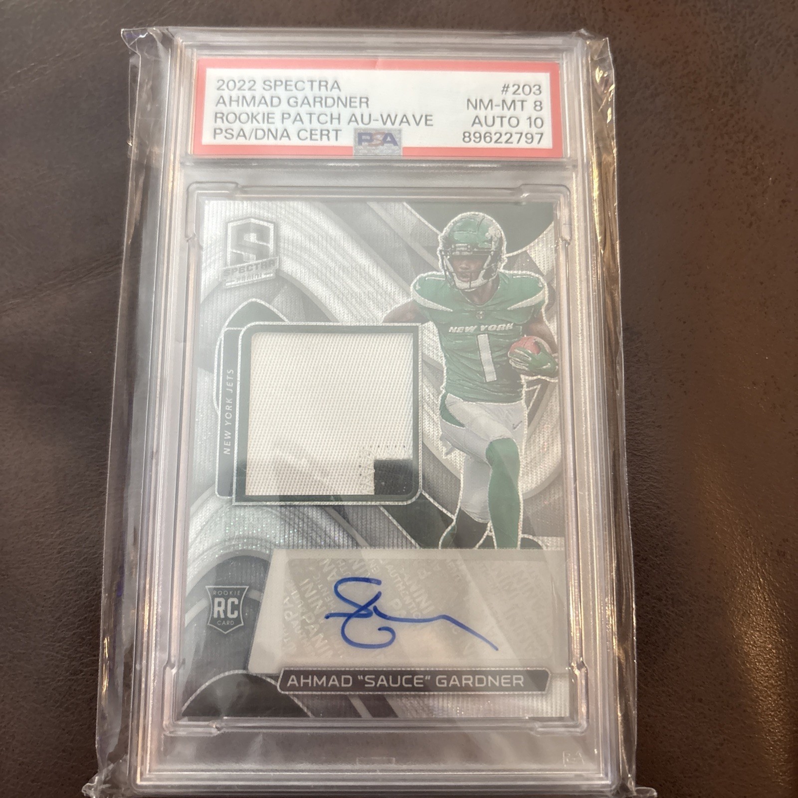 SAUCE GARDNER 2022 SPECTRA RPA ROOKIE PATCH WAVE PRIZM RC AUTO 25/25 Q1314