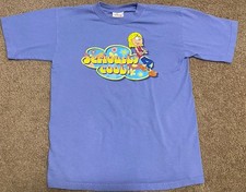 Vintage Y2K Disney Store Lizzie McGuire Purple Promo Cartoon T-shirt Size Medium