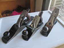 Vtg. Lot (3) STANLEY BAILEY PLANES 2-No. 4 & No. 5 Smooth Planes & Veritas Iron