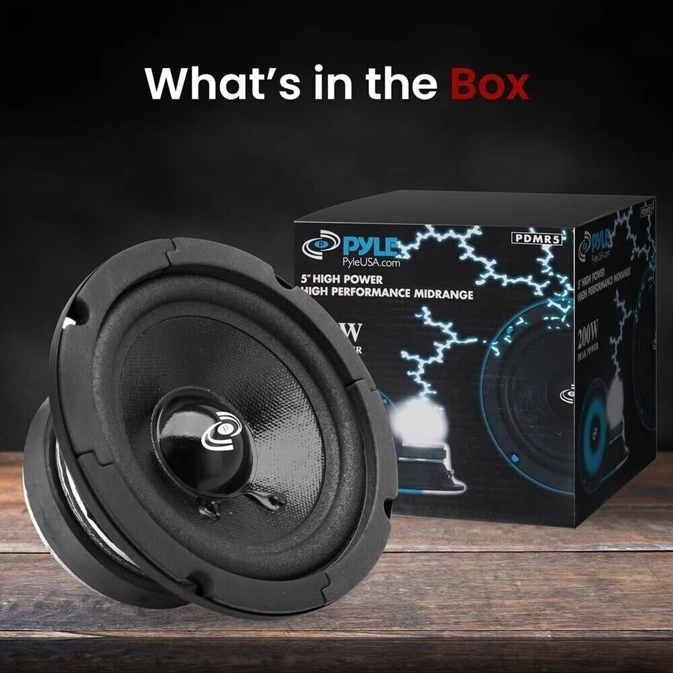 Pyle 5in. 400W High Performance Mid-Range Woofer Driver - Image 3 of 4