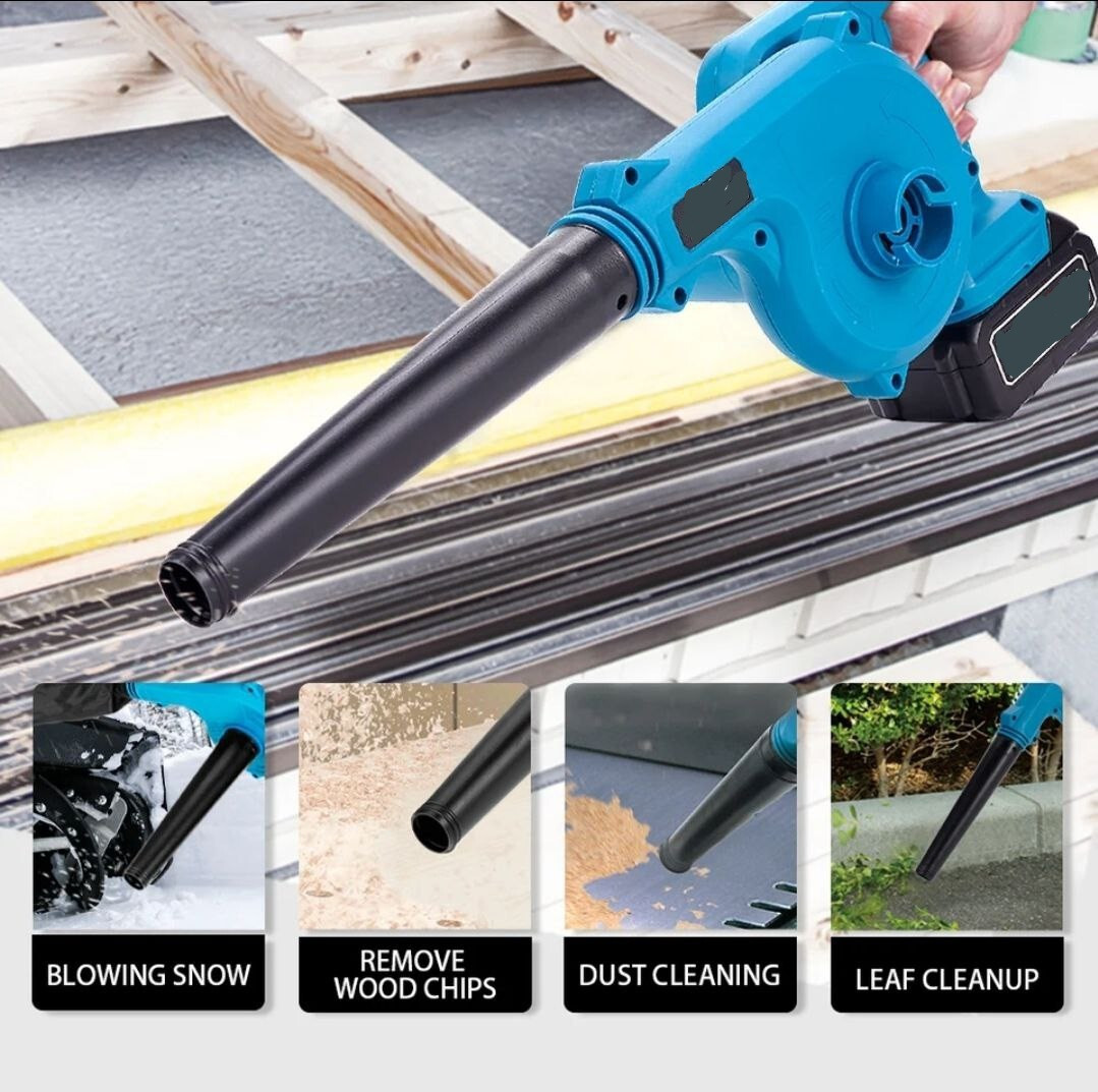 Soffiatore Foglie Senza Fili 24V - 5 Velocità, Leggero, Con 2 Batterie, Per Giardino E Pulizie - Foto 10