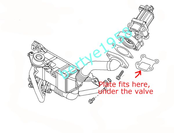 Vanne EGR (recirculation Gaz) Pour Opel Combo / Corsa II 1.7 CDTI - Réf 8973550420 - Occasion