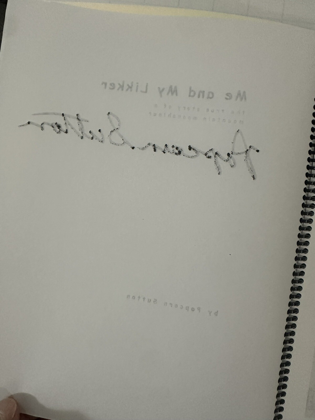 Popcorn Sutton Me and My Likker Signed Book Revised Edition Authentic