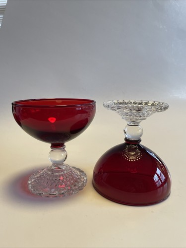 Anchor Hocking Ruby Red Glasses - Picture 3 of 3
