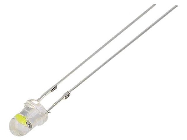 2X OS5WDK3131A Led 3 Mm Kaltweiß 5800-7000Mcd 30° 2,5-5V 20Ma Front: GewöLbt Opt-image