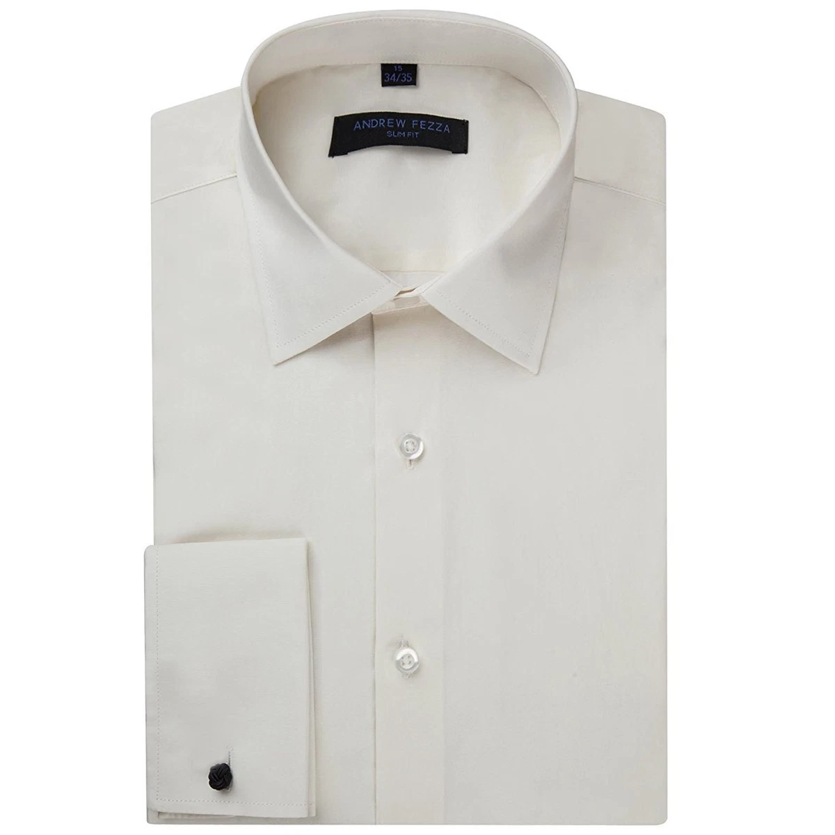 Ivory Slim French Cuff Dress Shirts for Men for sale | eBay