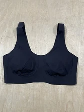 KNIX  Luxelift Pullover Wireless Seamless Bra Sz XS Black Removable Pads